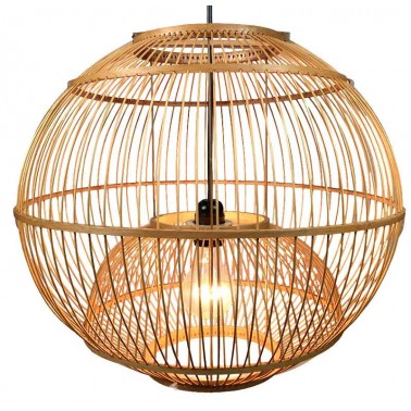 Lámpara de Techo Bambú Esfera Serie Croton  Lámparas de techo