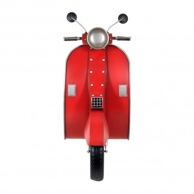 Adorno pared frontal moto vespa roja vintage  Paneles Decorativos