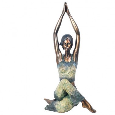 Figura Decorativa Practicando Yoga  Figuras y Jarrones