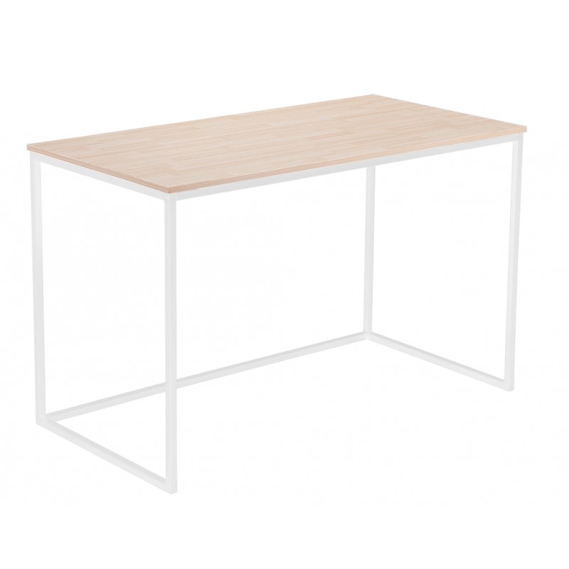 Mesa escritorio blanca y roble Serie Nordish 120  Mesas despacho y escritorios