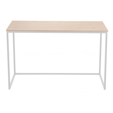 Mesa escritorio blanca y roble Serie Nordish 120  Mesas despacho y escritorios