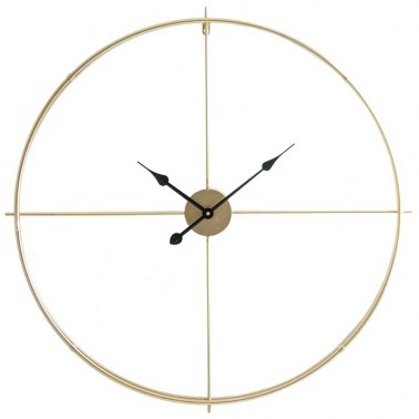 Reloj de Pared Redondo Dorado Estilo Moderno  Relojes Decorativos