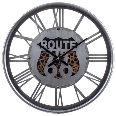 Reloj de Pared Ruta 66 Vintage  Relojes Decorativos