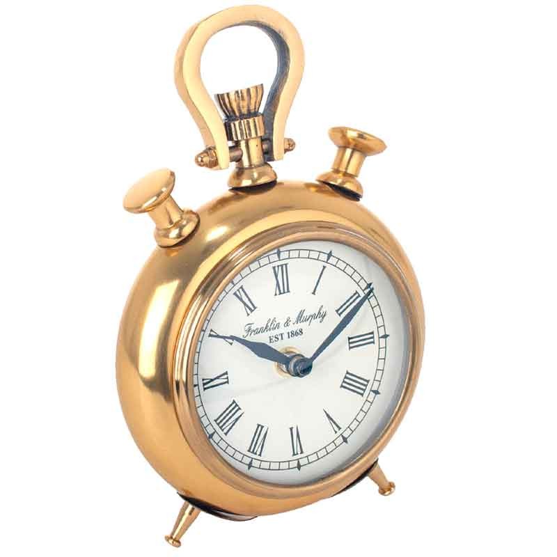 Reloj de Sobremesa Estilo Vintage Dorado  Relojes Decorativos