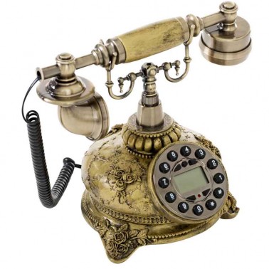 Teléfono Clásico Color Oro Viejo  Varios decoración