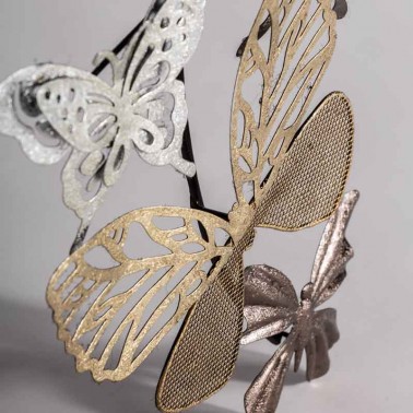 Adorno Pared Metálico Diseño Mariposas  Paneles Decorativos