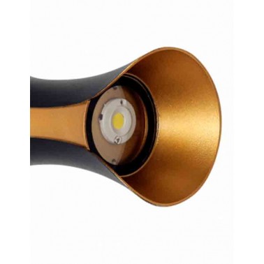 Aplique De Pared Oro 10w 4000k Serie Elda  Lámparas de pared y apliques