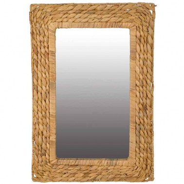 Espejo de pared rectangular marco hecho a mano  Espejos