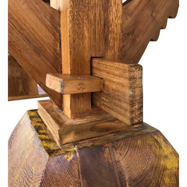 Mesa maciza madera de teca hecha a mano 200 cm.  Mesas Comedor