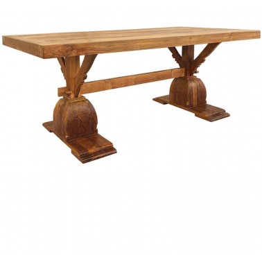 Mesa maciza madera de teca hecha a mano 250 cm.  Mesas Comedor
