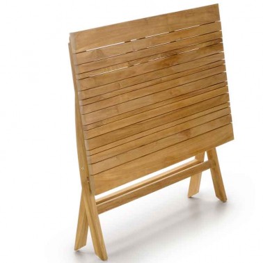 Mesa jardín madera de teca plegable  Muebles de jardín y terraza