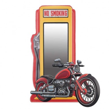Espejo de pared estilo industrial diseño moto retro  Espejos
