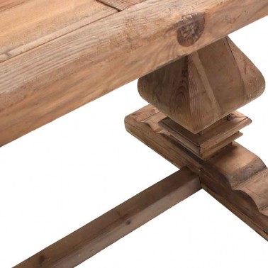 Mesa comedor madera maciza hecha a mano 2 m.  Mesas Comedor