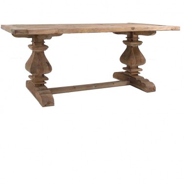 Mesa comedor madera maciza hecha a mano 2 m.  Mesas Comedor
