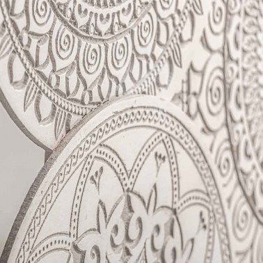 Adorno pared círculos tallados Serie Naisha  Paneles Decorativos