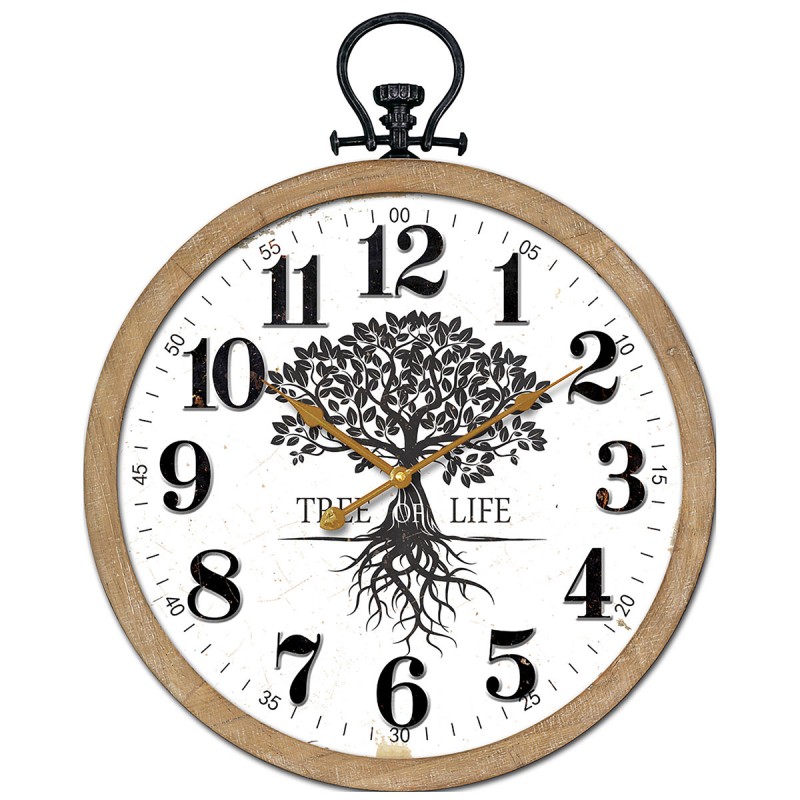 Reloj de pared árbol de la vida diseño vintage  Relojes Decorativos