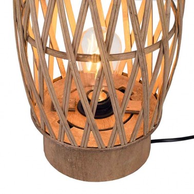 Lámpara de sobremesa bambú alto 90 cm  Lámparas de sobremesa