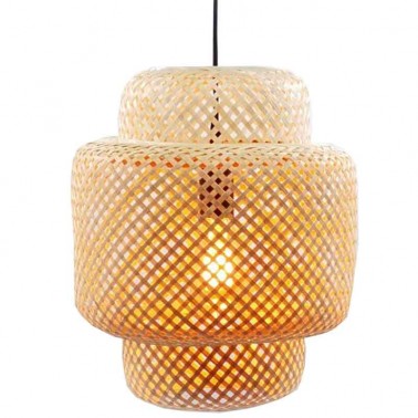 Lámpara de techo bambú natural  Lámparas de techo