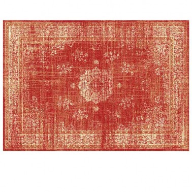 Alfombra rectangular roja 225x160 cm  Alfombras