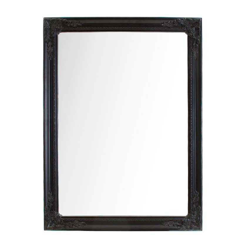Espejo de pared marco negro estilo provenzal  Espejos