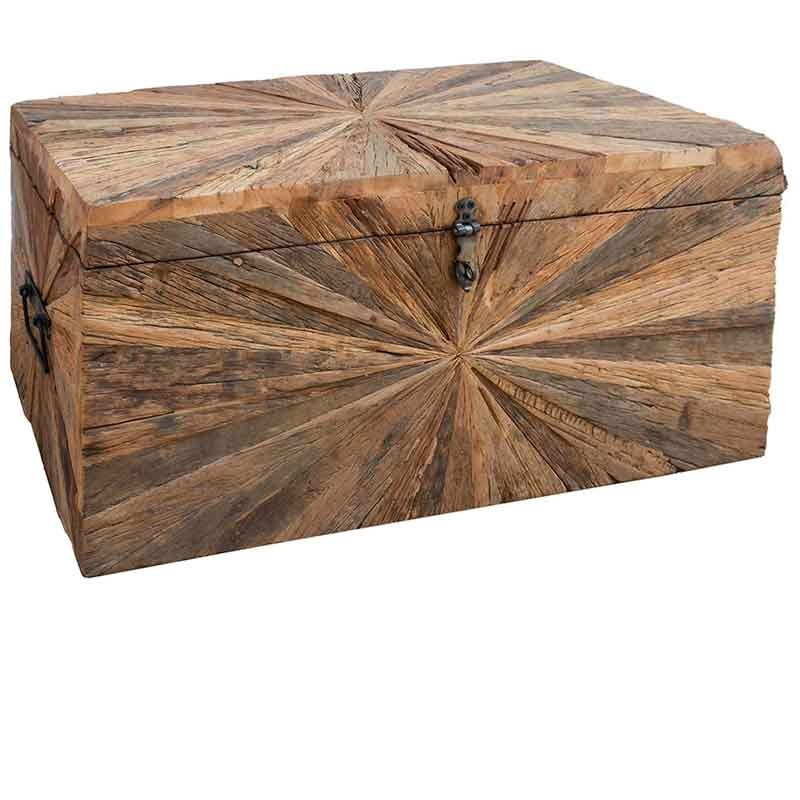 Baúl de madera reciclada hecho a mano  Baúles, Cajas y Cestas