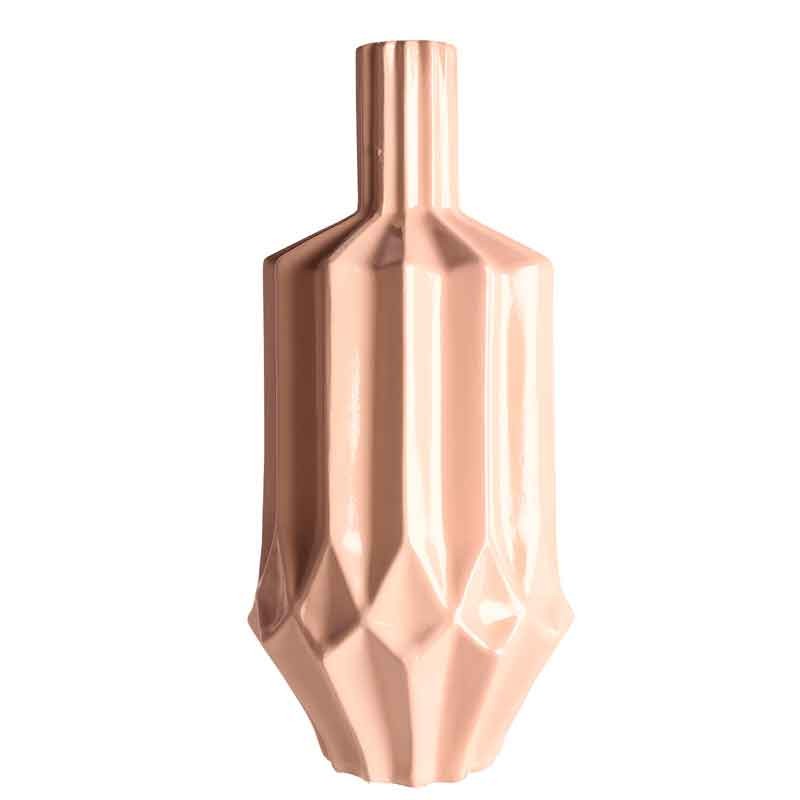 Jarrón alto cerámica rosa palo Serie Nomi  Figuras y Jarrones