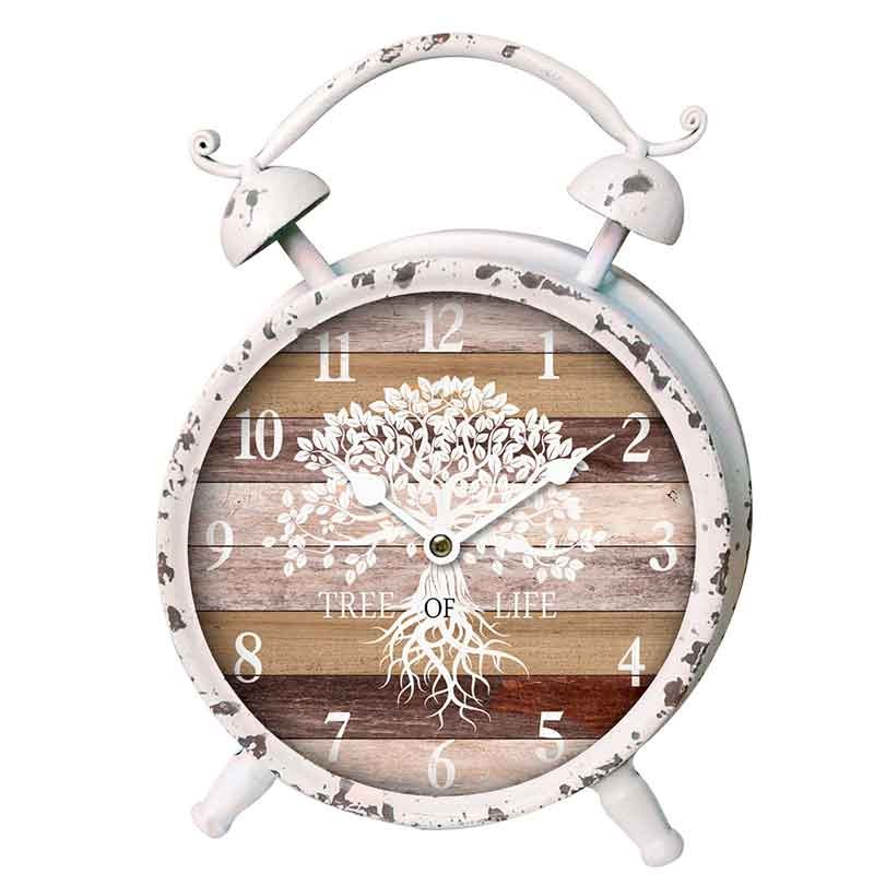 Reloj de sobremesa blanco vintage  Relojes Decorativos