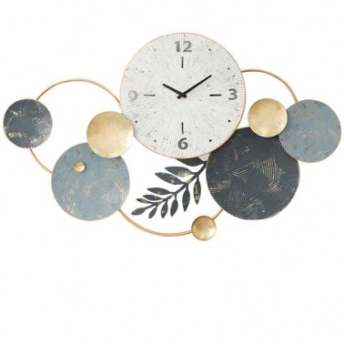 Reloj de pared con panel decorativo  Relojes Decorativos