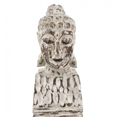 Pedestal Buda madera tallada hecho a mano  Figuras y Jarrones