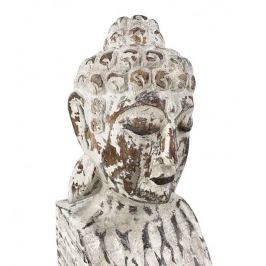 Pedestal Buda madera tallada hecho a mano  Figuras y Jarrones