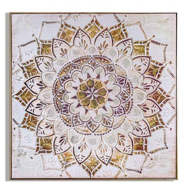 Cuadro con marco pintura mandala estilo étnico  Cuadros