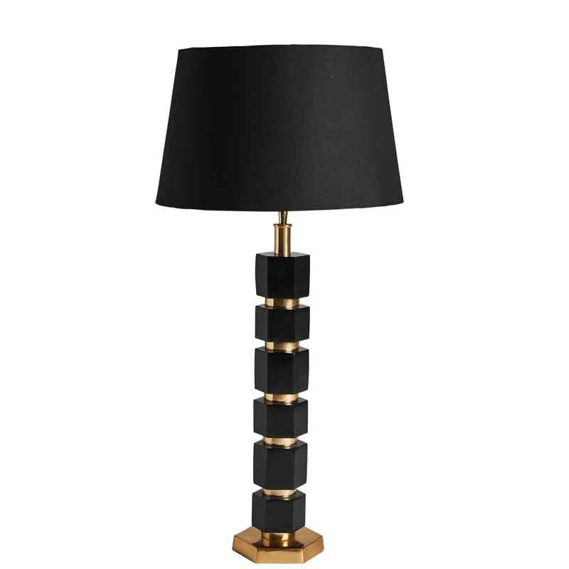 Lámparas de estilo moderno color negro y dorado