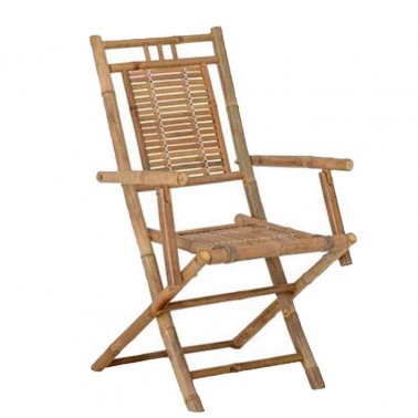 sillas de bambú con reposabrazos