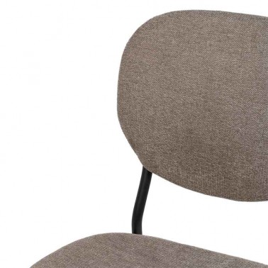 Tienda silla para comedor en color gris pardo.