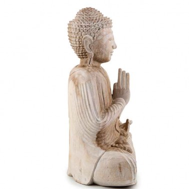 Tienda escultura de Buda de madera