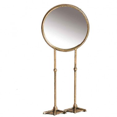 Tienda espejo estilo Art Decó, en color oro viejo.