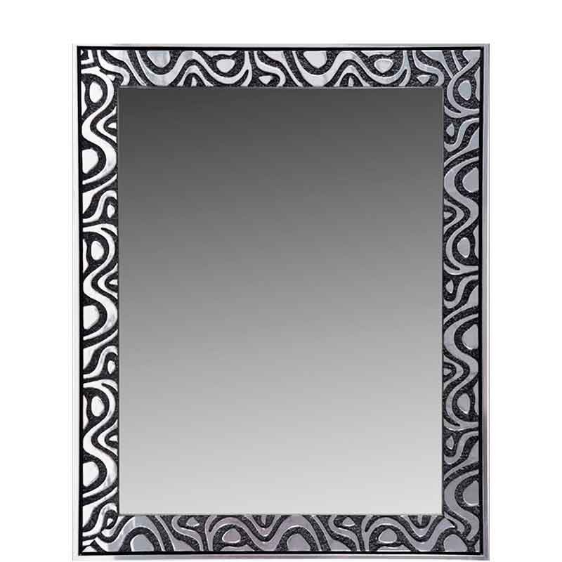 Espejo modernos con marco negro y plata