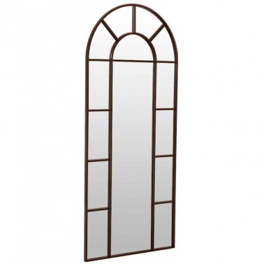 Espejo de pared tipo ventana con arco superior