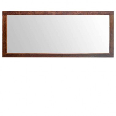 Espejo rectangular  marco de madera color nogal