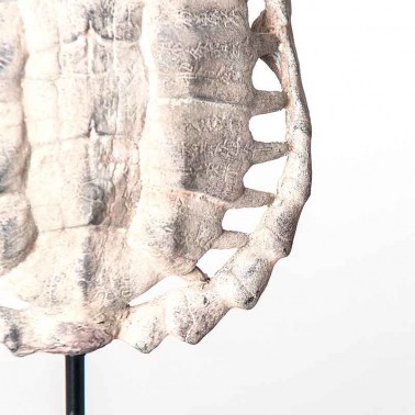 Figura decorativa de un caparazón de tortuga, de estilo nórdico elaborado en resina.