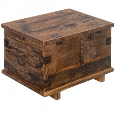 Baúl de madera reciclada estilo rústico