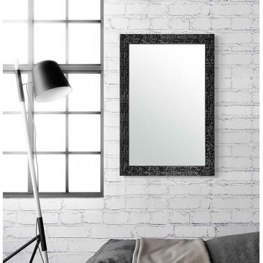 Espejos modernos para pared con marco negro