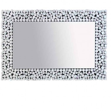 Espejo rectangular de pared de diseño moderno y elegante