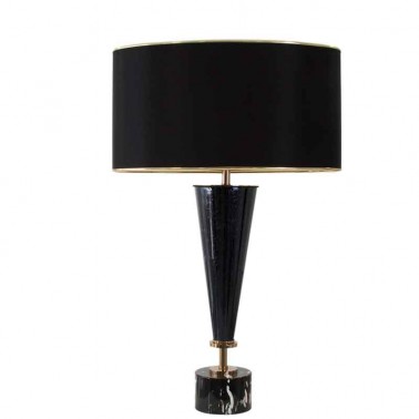 Lámpara de sobremesa de diseño original y elegante en color negro