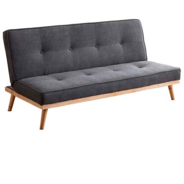 Sofá cama estilo nórdico tapizado color gris
