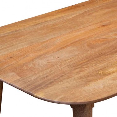 Mesa rectangular de madera, de estilo nórdico, perfecta para 8 personas