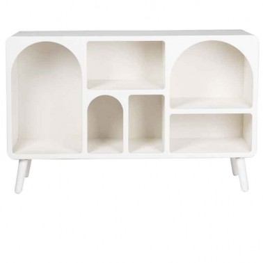 Mueble aparador color blanco de diseño moderno y elegante.