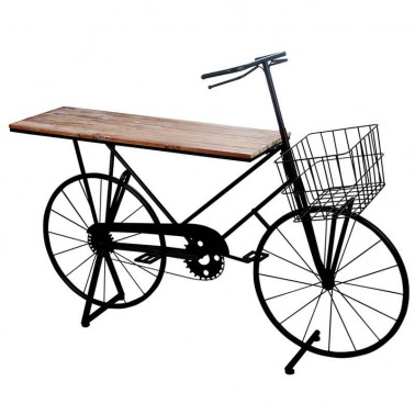 Consola bicicleta vintage, mueble muy original, ideal para el recibidor y salón.