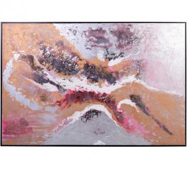 Cuadro decorativo pintado a mano, pintura al óleo. Estilo abstracto y moderno.