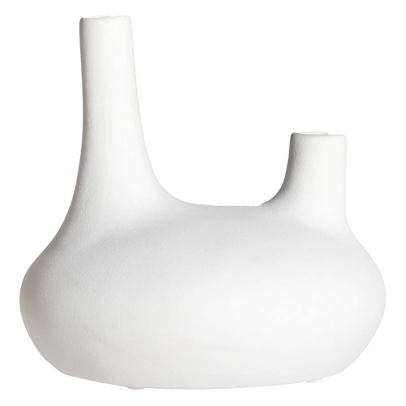 Jarrón cerámica blanca b serie Artistics -Jarrones vasijas